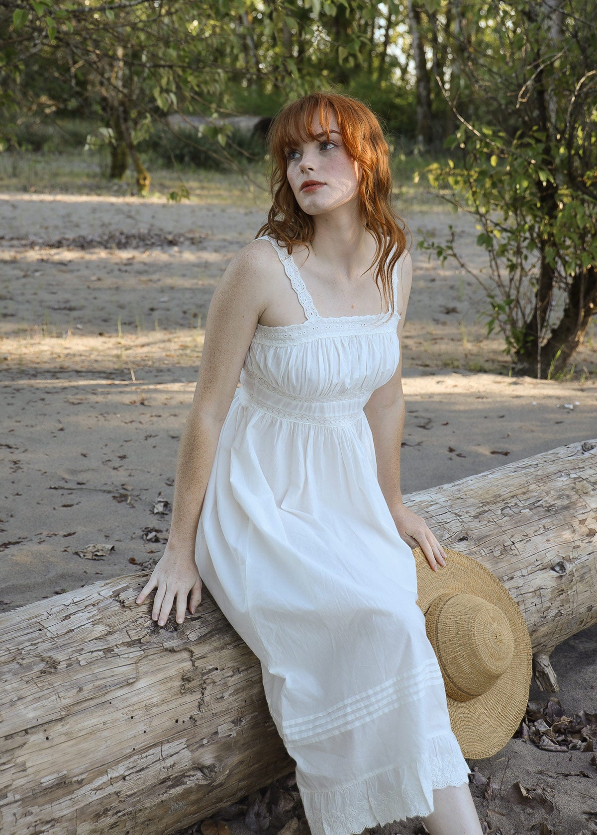 Atèlette Vintage Inspired White Cotton Sundress - SEVILLE - Consciously ...